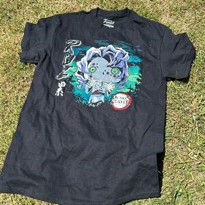 Black demon slayer rui funko shirt NWOT